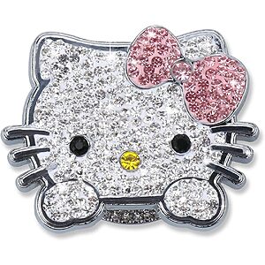deal-1301 Pangpai Hello Kitty Crystal Rhinestone Car Push to Start Button Cover (Pink) + Free Shipping