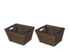 $5.19 – 2-Pack Better Homes & Gardens Large Poly Rattan Storage Basket w/ Handles (14.25″ x 11.25″ x 8.51″) + Free Shipping w/ Walmart+ or on $35+ 2-Pack Better Homes & Gardens Large Poly Rattan Storage Basket w/ Handles (14.25" x 11.25" x 8.51")