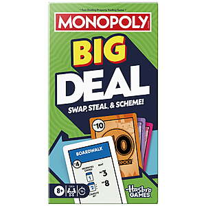 Monopoly Big Deal Card Giant Game w/ W+ s/h #Walmart