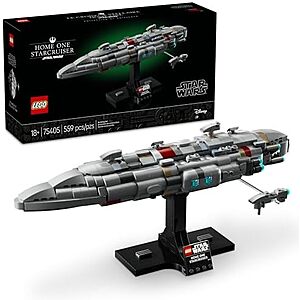 deal-1378 | 559-Piece LEGO Star Wars: Starship Collection - Home One Starcruiser (75405, 2025) at Amazon