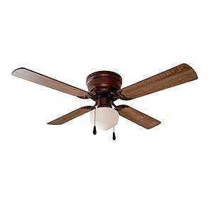 deal-1380 Mainstays 42" Hugger Indoor Ceiling Fan (Oil Rubbed Bronze) + Free Shipping w/ Walmart+ or on +