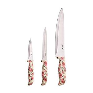deal-1398 Dolly Parton 3-Piece Knife Set (8" Chef, 5.5" Serrated Utility, 3.5" Paring) + Free Shipping w/ Pri