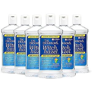 [NEW, SnS] | 6-Pack 16-Oz T.N. Dickinson's Witch Hazel Astringent for Face and Body, 100% Natural a