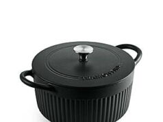 $20.99 – Tramontina Mesa 5.5-Quart Enameled Cast Iron Dutch Oven (Black) + Free Shipping w/ Walmart+ or on $35+ Tramontina Mesa 5.5-Quart Enameled Cast Iron Dutch Oven (Black) + Free Shipping w/ Walmart+ or on +