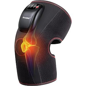deal-1483 FIT KING Air Compression Knee Massager w/ Heat, 3 Modes & 3 Intensities + Free Shipping w/ Prime or