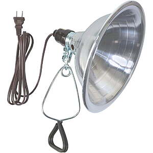 deal-1533 Southwire Woods 18/2-Gauge SPT-2 Hood Clamp Lamp w/ 8.5" Reflector (8.75 x 8.75 in, Aluminium) + Fr