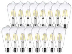 $4.30 – FS WALMART+ Great Value ST19 Vintage LED Light Bulb, 5-Watt (60W Equivalent), Daylight, Dimmable, E26, 16 Pack FS WALMART+ Great Value ST19 Vintage LED Light Bulb, 5-Watt (60W Equivalent), Daylight, Dimmable, E2