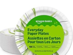 $4.00 – 100-Count Amazon Basics Everyday Disposable Paper Plates w/ S&S + Free Shipping w/ Prime or on $35+ 100-Count Amazon Basics Everyday Disposable Paper Plates w/ S&S + Free Shipping w/ Prime or on +