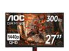 $141.00 – 27″ AOC 1440p 300Hz 0.3ms 1500R Curved Gaming Monitor $141 + Free Shipping 27" AOC 1440p 300Hz 0.3ms 1500R Curved Gaming Monitor + Free Shipping