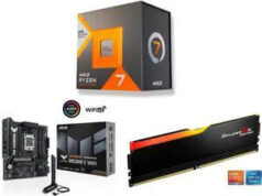 $525.98 – Bundle: AMD Ryzen 7 7700X3D 8-Core 4.0 GHz Socket AM5 Desktop Processor + ASUS TUF GAMING B850M-E WIFI AMD B850 mATX Motherboard + Free Shipping Bundle: AMD Ryzen 7 7700X3D 8-Core 4.0 GHz Socket AM5 Desktop Processor + ASUS TUF GAMING B850M-E WI