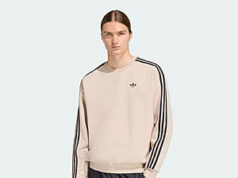 $19.80 – adidas men Adicolor 3-Stripes Oversized Crewneck (Stone Khaki) $19.8 adidas men Adicolor 3-Stripes Oversized Crewneck (Stone Khaki)