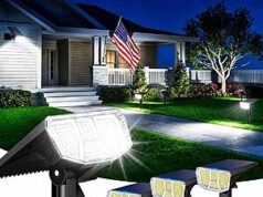 $19.49 – Prime Members: (6 Pack) LETMY 104 LED Solar Spot Lights Outdoor, 6500K, IP65 Waterproof, 2000mAh Large Battery Prime Members: (6 Pack) LETMY 104 LED Solar Spot Lights Outdoor, 6500K, IP65 Waterproof, 2000mAh Lar
