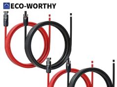 $15.00 – 2-Pack ECO-WORTHY 10′ 10AWG Solar Extension Cables 30A/1000V DC $15 + Free Shipping 2-Pack ECO-WORTHY 10' 10AWG Solar Extension Cables 30A/1000V DC + Free Shipping