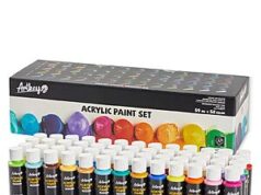 $17.99 – Save 50% on 52-Colors Artkey Basic Acrylic Paint Set with Free Shipping via Amazon Artkey Basic Acrylic Paint Set in various colors