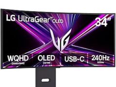 $649.99 – * | 34″ LG UltraGear 34GX900A-B 3440×1440 240Hz OLED Curved Monitor at Amazon * | 34" LG UltraGear 34GX900A-B 3440x1440 240Hz OLED Curved Monitor at Amazon