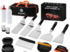 $28.49 – NULAS 27Pcs Griddle Accessories Kit with Spatula & Burger Press, Flat Top Grill Tools for Blackstone Outdoor BBQ NULAS 27Pcs Griddle Accessories Kit with Spatula & Burger Press, Flat Top Grill Tools for Blackstone