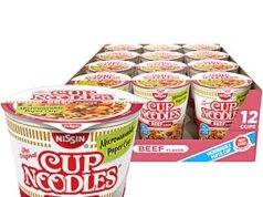 $4.22 – 12-Pack 2.25-Ounce Nissin Cup Noodles Beef Flavor Instant Ramen Soup w/ Subscribe & Save 12-Pack 2.25-Ounce Nissin Cup Noodles Beef Flavor Instant Ramen Soup w/ Subscribe & Save