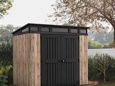 $462.37 – Sam’s Club Members Keter 8′ x 6′ Signature Collection Aspen Resin Outdoor Storage Shed Sam's Club Members Keter 8' x 6' Signature Collection Aspen Resin Outdoor Storage Shed