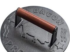 $8.99 – * | 7″ Bellemain Heavy-Duty Cast Iron Bacon/Burger Press w/ Wooden Handle at Amazon * | 7" Bellemain Heavy-Duty Cast Iron Bacon/Burger Press w/ Wooden Handle at Amazon