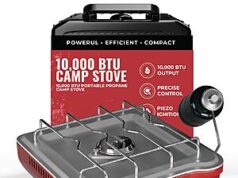 $31.99 – Powerful 10,000BTU GasOne Single Propane Burner Camp Stove w/ Cooking Grid & Case for Only + Free Shipping with Prime or on $35+ GasOne PS-1500R portable camping stove