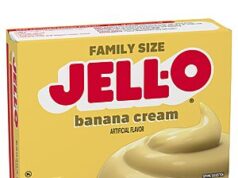 $1.33 – 5.1-Ounce Jell-O Banana Cream Instant Pudding & Pie Filling Mix (Family Size) w/ S&S + Free Shipping w/ Prime or on $35+ 5.1-Ounce Jell-O Banana Cream Instant Pudding & Pie Filling Mix (Family Size) w/ S&S + Free Shippin