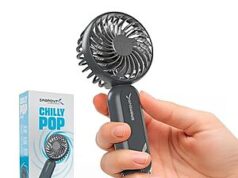 $8.99 – * | SABRENT ChillyPop USB-C Rechargeable Portable Mini Fan w/ Hanger at Amazon SABRENT ChillyPop mini USB-C rechargeable portable fan
