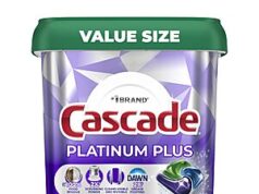 S&S Cascade Platinum Plus Dishwasher Pods, 3 Count, 57 Count 3 Count Cascade Platinum Plus Dishwasher Pods on Amazon sale