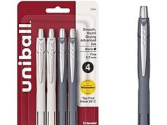 $3.30 – SnS * | 4-Pack uni-ball Jetstream RT 0.7mm Fine Point Pens (Twilight, Black Ink) at Amazon 4-Pack uni-ball Jetstream RT 0.7mm Fine Point Pens (Twilight, Black Ink)