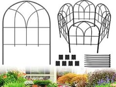 $11.99 – 6-Pack 12.55″ x 16.53″ Youpehom No Dig Metal Garden Edging Fence Panels (Black) + Free Shipping w/ Prime or on $35+ 6-Pack Youpehom No Dig Metal Garden Edging Fence Panels in black