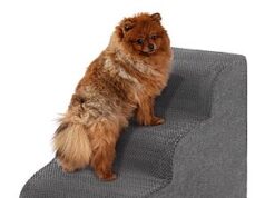 $18.49 – 17.1″ Joydeco 3-Step Non-Slip Balanced Ramp Pet Stairs for Dogs/Cats + Free Shipping w/ Prime or on $35+ 17.1" Joydeco Pet Stairs in gray and beige