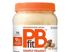 $8.27 – Amazon Offers 24-Ounce PBfit Simply Peanut Powdered Peanut Butter for with Subscribe & Save and Free Shipping 24-ounce tub of PBfit Simply Peanut Powdered Peanut Butter