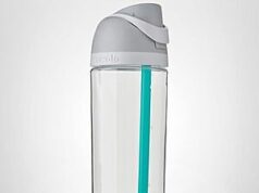 $14.26 – * | 25-Oz Owala FreeSip Clear Tritan Plastic Water Bottle with Straw, Shy Marshmallow at Amazon Owala FreeSip water bottle in Shy Marshmallow color