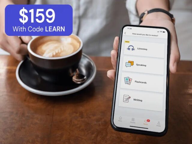 Babbel logo with a tagline 'Learn new languages'