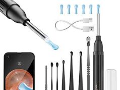 $5.99 – NEATEST 1296P HD Wireless Ear Wax Removal Otoscope w/ 6 LED & 8-Piece Cleaning Tool Set + Free Shipping with Prime or on $35+ NEATEST 1296P HD Wireless Ear Wax Removal Otoscope with 6 LED & 8-Piece Cleaning Tool Set