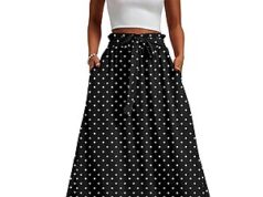 $9.99 – Mintreus Women’s High-Waisted Maxi A-Line Skirt w/ Tie Waist (Various) – + Free Shipping with Prime or on $35+ Mintreus Women's High-Waisted Maxi A-Line Skirt in various colors