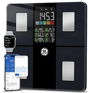 GE Smart Weight Scale Deal GE Smart Digital Weight Scale in black
