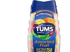 $3.29 – 96-Count TUMS Extra Strength Antacid Chewable Tablets (Assorted Fruit) – w/ S&S + Free Shipping w/ Prime or on $35+ 96-Count TUMS Extra Strength Antacid Chewable Tablets (Assorted Fruit)