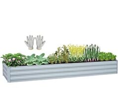$19.99 – SONFILY 8′ x 2′ x 1′ Galvanized Metal Raised Garden Bed (Gray) – Lowest Price Ever at Amazon with Free Shipping SONFILY galvanized raised garden bed