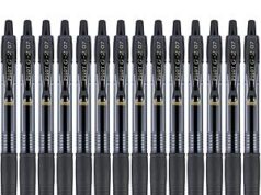 $12.99 – | 14-Pack Pilot G2 Pens, Premium Refillable and Retractable Rolling Ball Gel Pens, Fine Point, 0.7mm, Black Ink at Amazon 14-pack Pilot G2 Pens in black