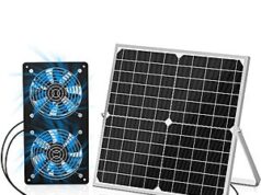 $21.99 – TIMEBAL 350 CFM Solar Powered Exhaust Fan Unit w/ Dual Waterproof Fans + Free Shipping w/ Prime or on $35+ TIMEBAL solar powered 350 CFM dual waterproof exhaust fan