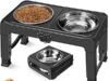 $9.99 – COMESOON Foldable 5-Height Adjustable Elevated Dog Bowls (3.9″-13.4″) – + Free Shipping w/ Prime or on $35+ COMESOON Foldable 5-Height Adjustable Dog Bowls in Black