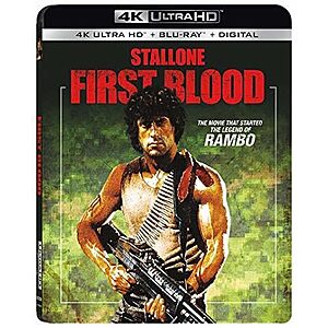 RAMBO: FIRST BLOOD 4K Ultra HD + Blu-ray + Digital deal RAMBO: FIRST BLOOD 4K Ultra HD + Blu-ray + Digital cover art
