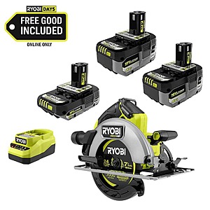 Home Depot ONE+ 18V Kit Deal Home Depot ONE+ 18V High Performance Kit with batteries and circular saw