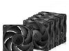 $18.09 – | 5-Pack ARCTIC P12 Pro PST 120mm 4-Pin PWM FDB Computer Case Fans at Amazon Five ARCTIC P12 Pro Fans in a row