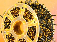 $7.79 – 164Ft Domolli 500LED 8-Mode Christmas Tree Lights w/ 3 Timers & Memory Function – + Free Shipping w/ Prime or on $35+ Domolli 500LED Waterproof Christmas Tree Lights in Warm White/Green