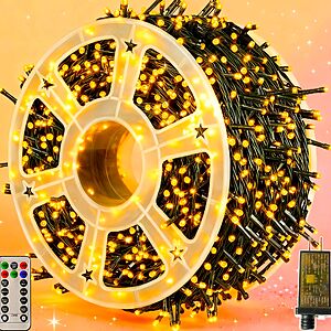 Domolli Christmas Tree Lights on Sale Domolli 500LED Waterproof Christmas Tree Lights in Warm White/Green