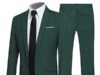 $35.99 – 2-Piece YFFUSHI Men’s One Button Casual Slim Fit Suit + Free Shipping 2-Piece YFFUSHI Men's One Button Casual Slim Fit Suit in Green