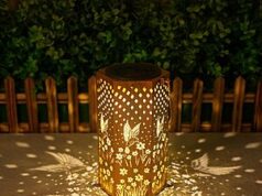 $7.99 – Eandisom Hummingbird Solar Hanging Lantern w/ Metal Cutout Design (Copper Tone) + Free Shipping w/ Prime or on $35+ Eandisom Hummingbird Solar Hanging Lantern in copper tone