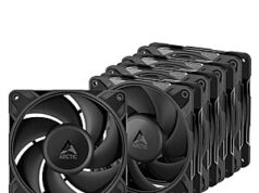 $19.59 – | 5-Pack ARCTIC P12 Pro LN – Low-Noise Premium Fan, 120 mm PWM Fan, 450-2000 RPM at Amazon ARCTIC P12 Pro LN quiet computer fans in pack of five