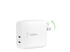 $16.14 – Belkin 40W Foldable Dual Port USB C Wall Charger Block(White) + Free S&H w/ Prime or $35+ Belkin 40W Foldable Dual Port USB C Wall Charger Block(White) + Free S&H w/ Prime or +